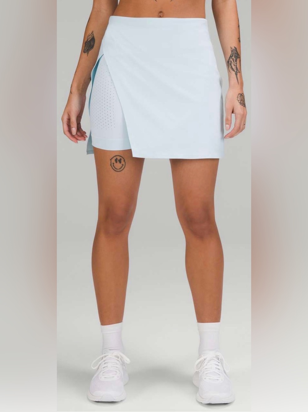 Lululemon Super-High-Rise Side-Slit Tennis Skirt Powder Blue 4